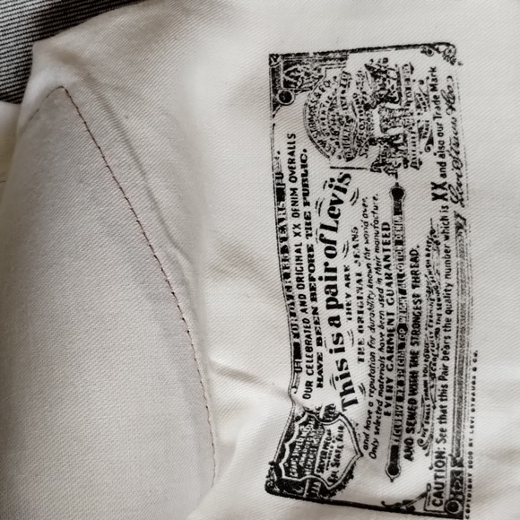 Levi's 501 Fly Button 5 Pocket Crispy Dark Wash Cotton Denim Jeans - Picture 13 of 14